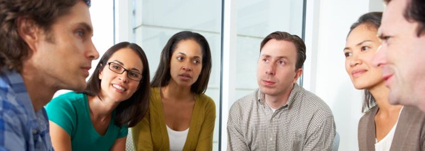 Group of people as support group