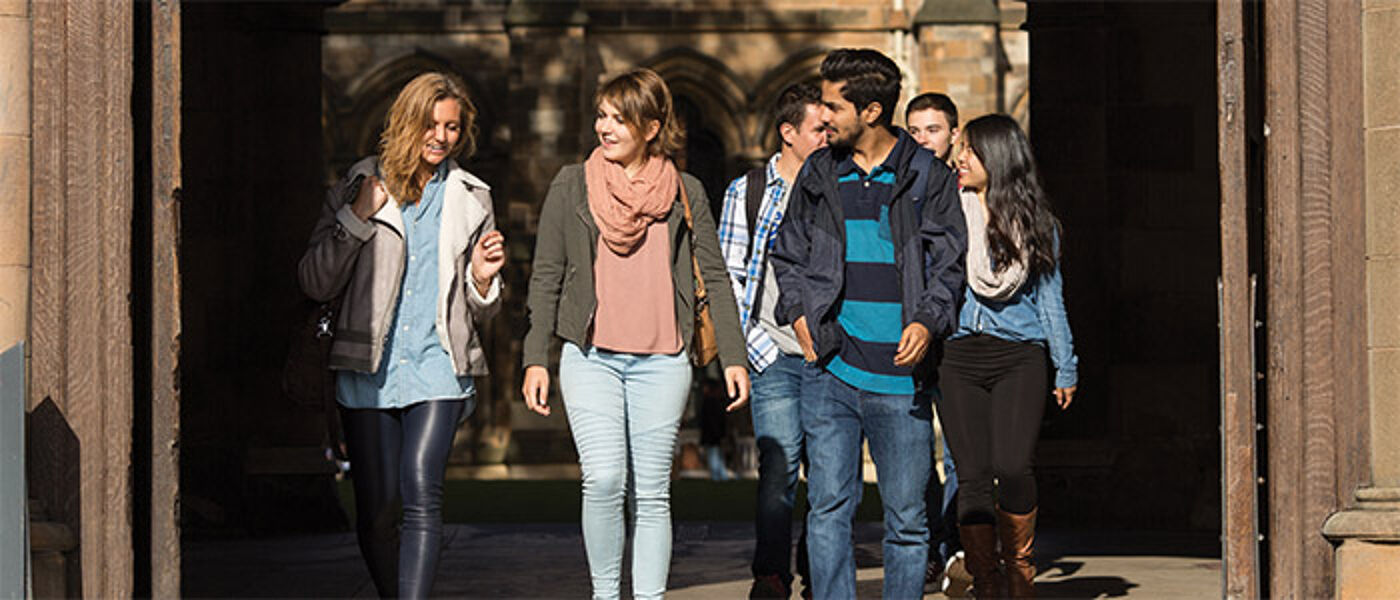 Students on campus