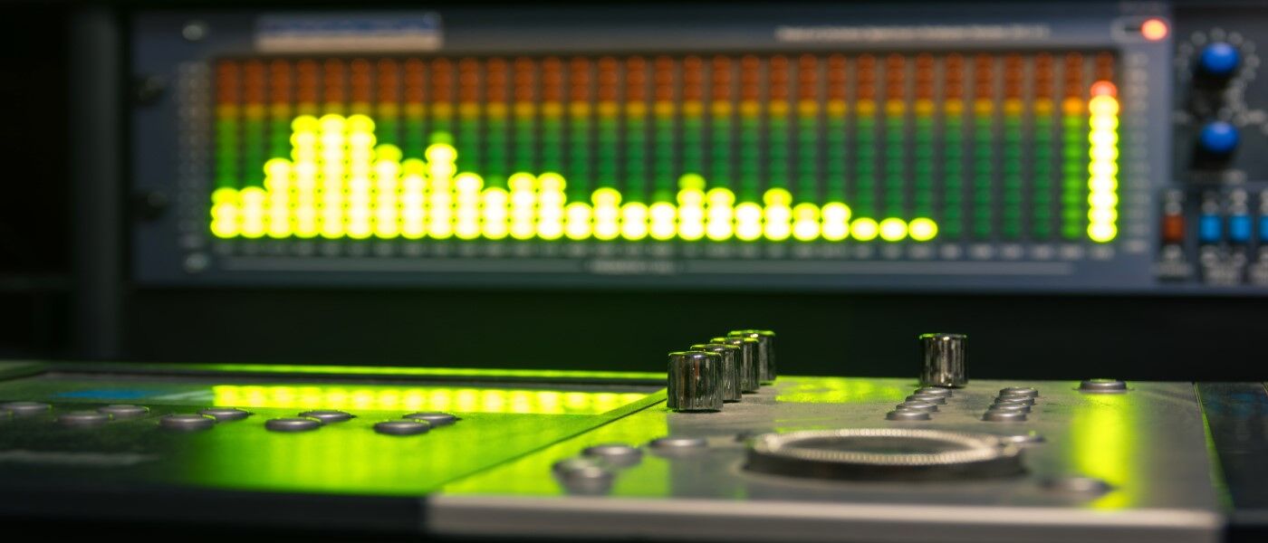 Photo of mixing desk