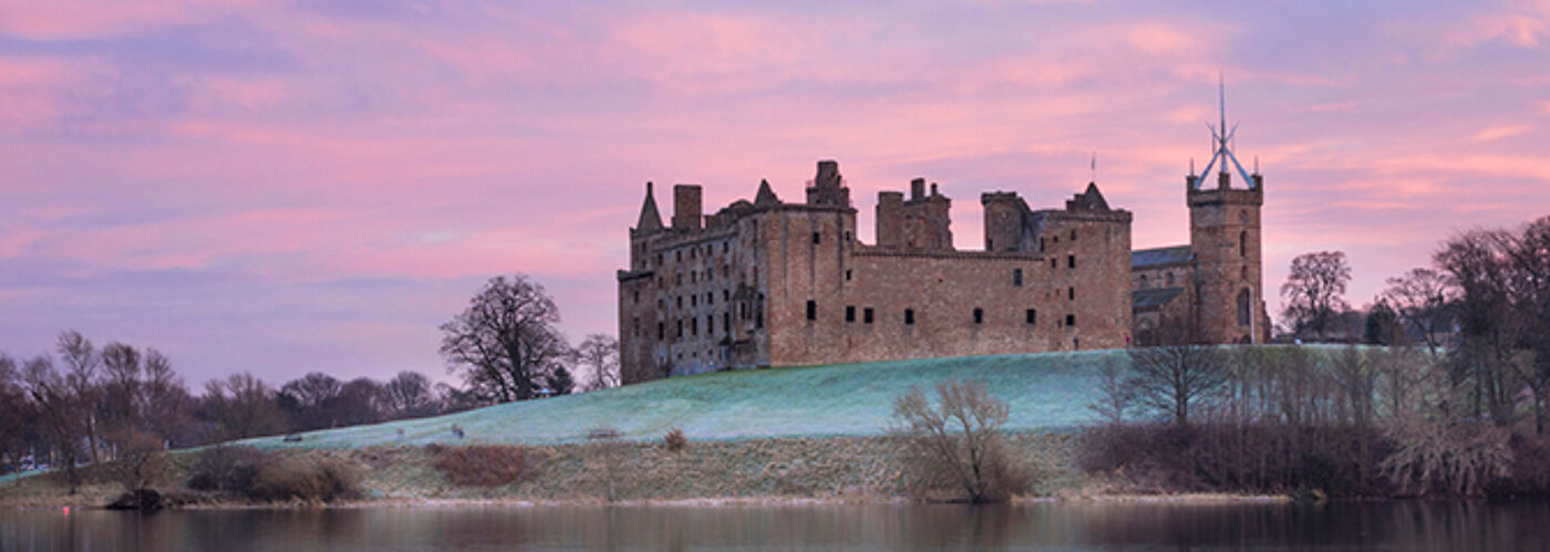 Linlithgow Palace and St Michael s Parish Church by Linlithgow Loch