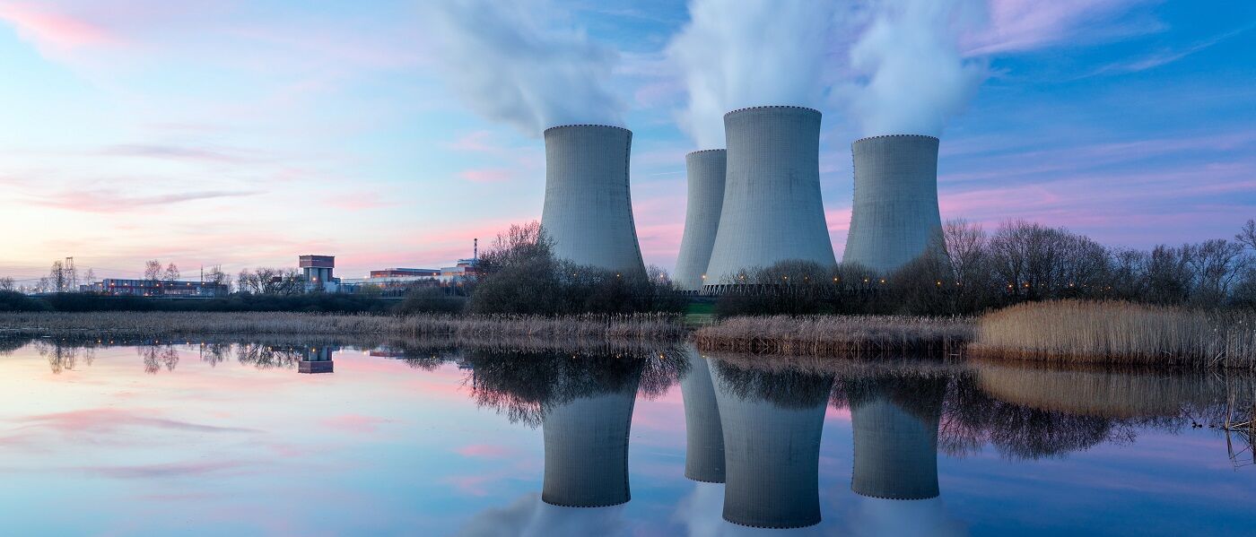 Nuclear power station towers