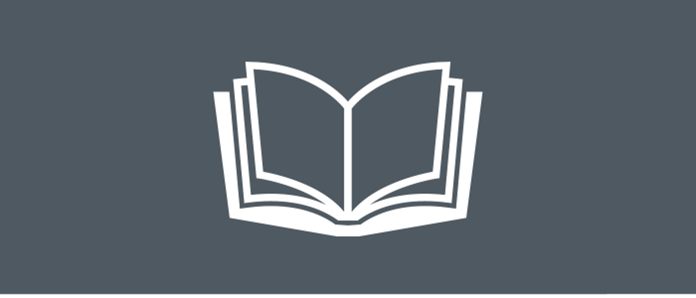 Icon of an open book