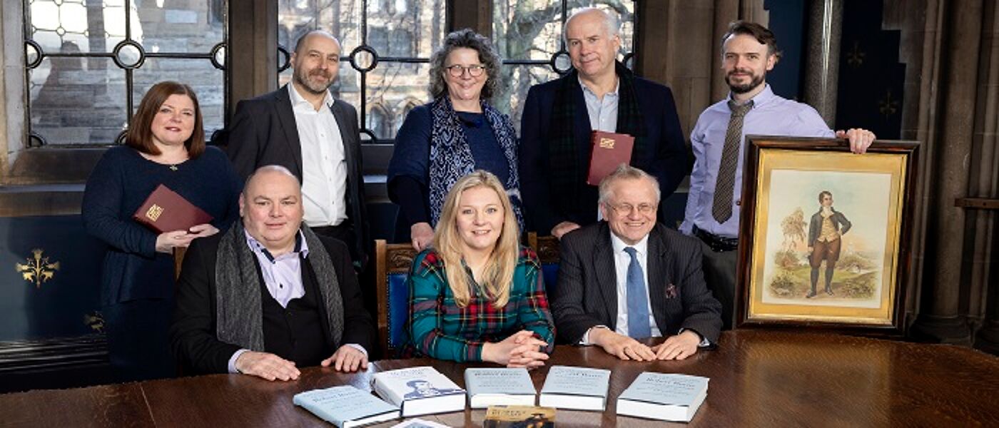Centre for Robert Burns Studies Full Team January 2024. Credit Martin Shiels 