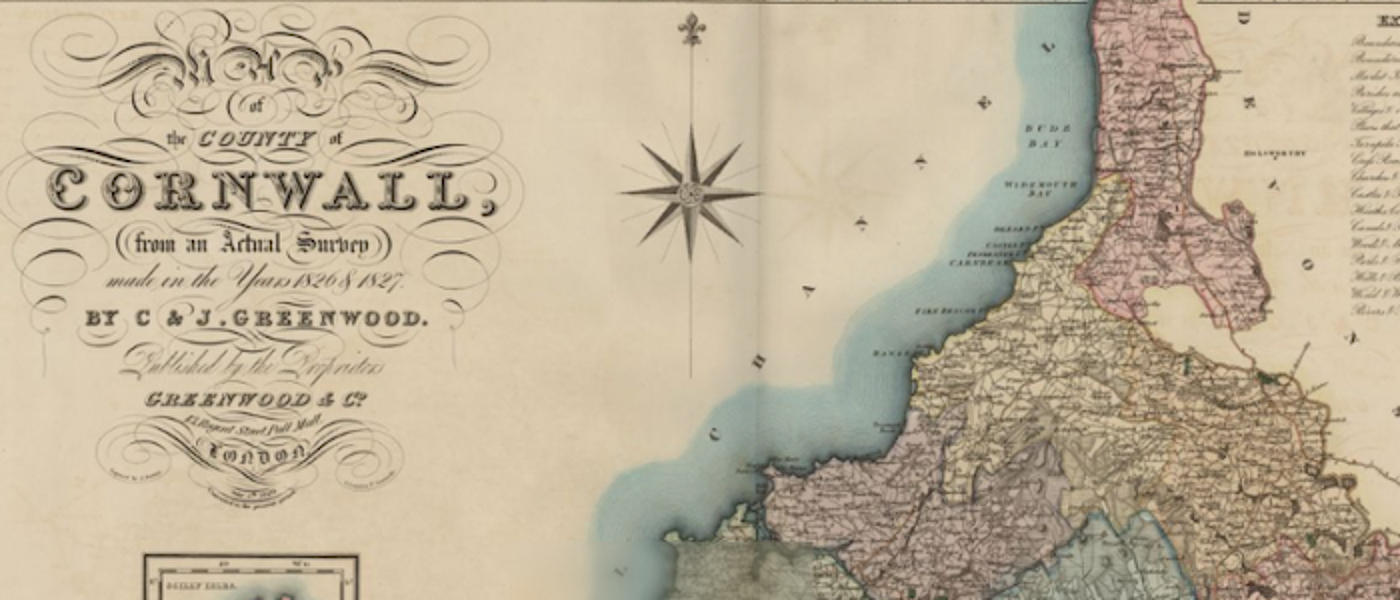 Atlas of the Counties of England - Cornwall, 1834