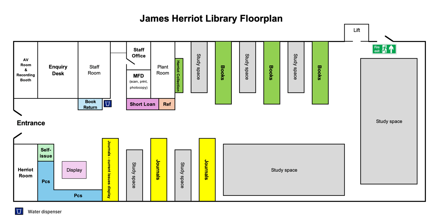 James Herriot Library floor plan