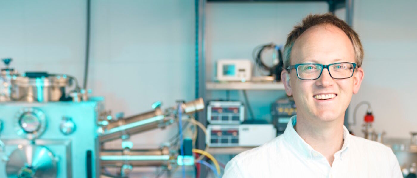 Professor Stuart Reid in the Wolfson Centre for Biomedical Engineering at the University of Strathclyde.