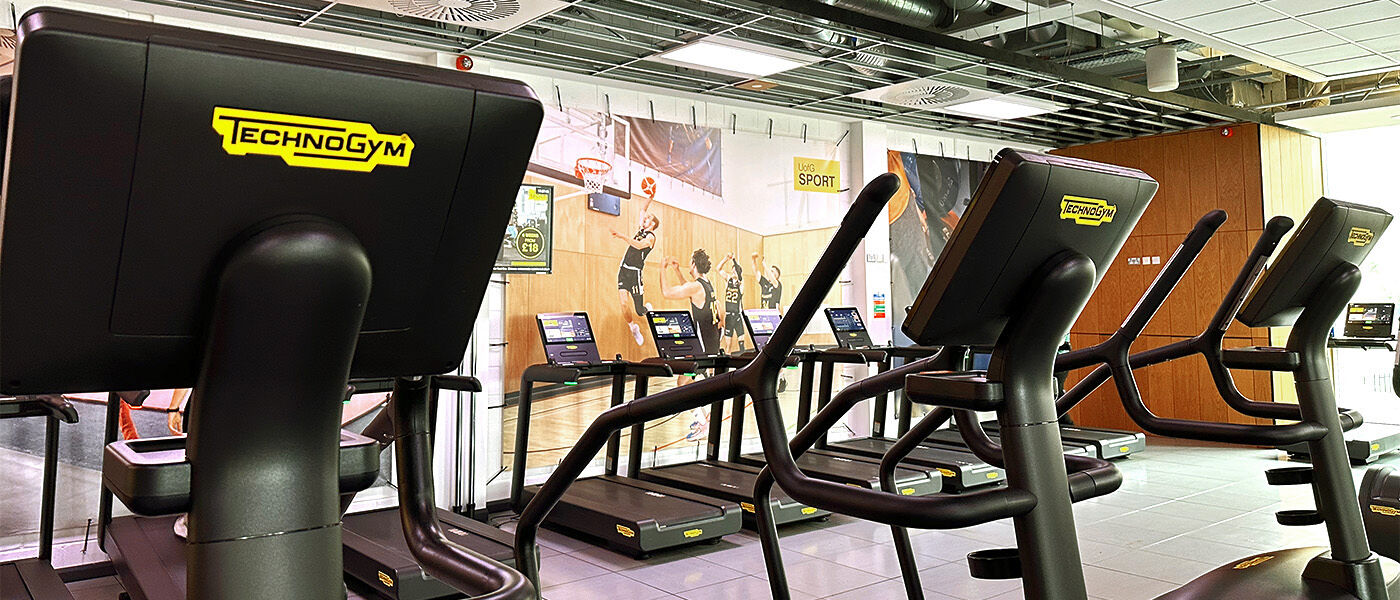 Technogym equipment in Pulse cardio gym at the UofG Sport Stevenson Building