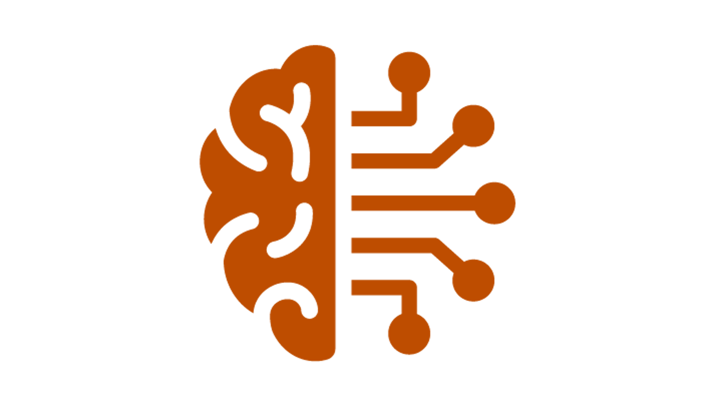 Mechanical brain icon