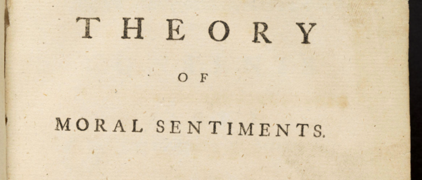 Title page of the first edition of The Theory of Moral Sentiments Source: Amy Laux