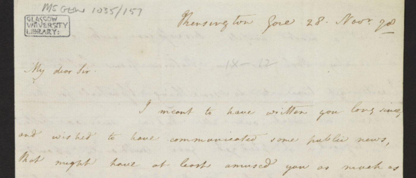 John MacPherson to Adam Smith on the influence of his ideas letter Source: Amy Laux
