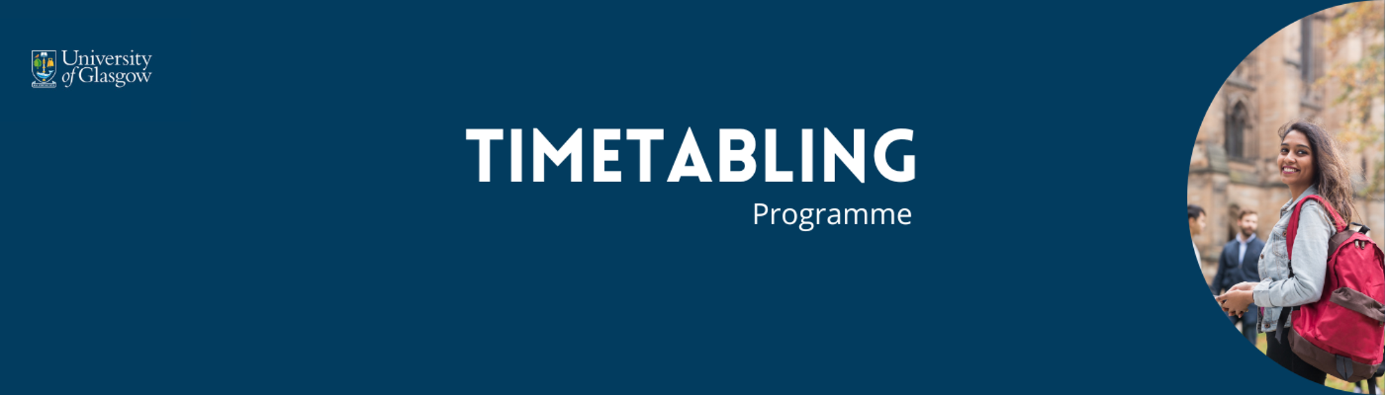 Timetabling Programme Banner