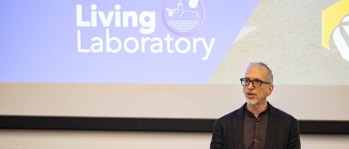 Professor Ross Cagan Presenting at a Symposium