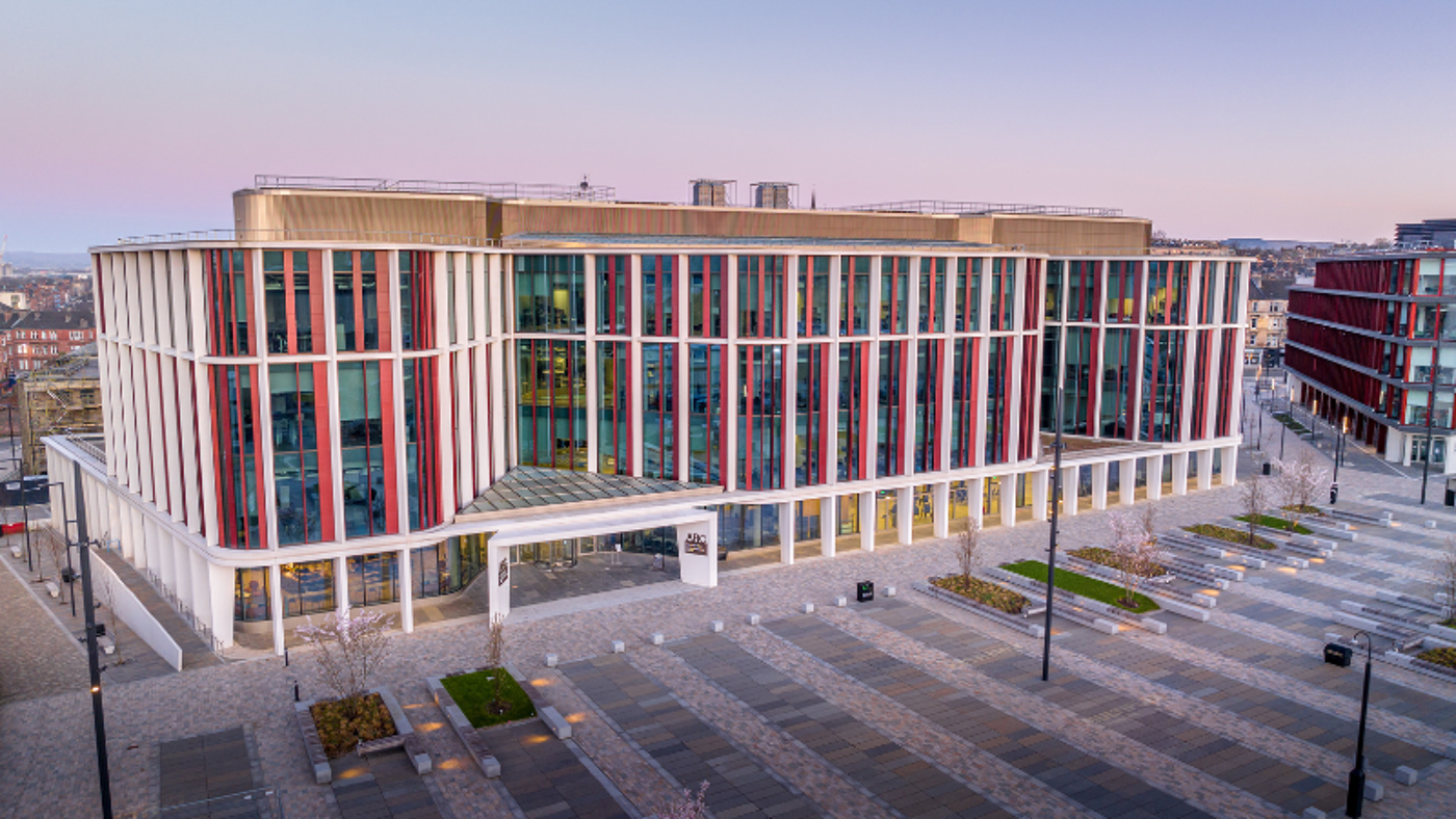A photo of the Advanced Research Centre at the University of Glasgow