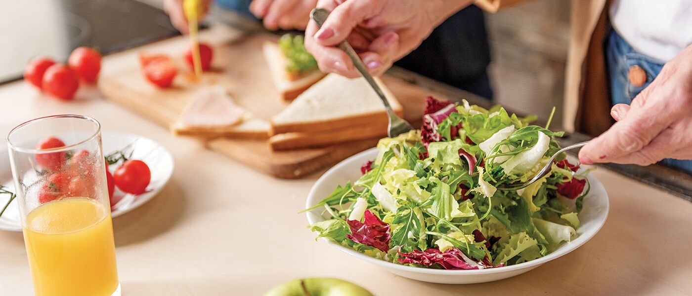 healthy bowl of salad