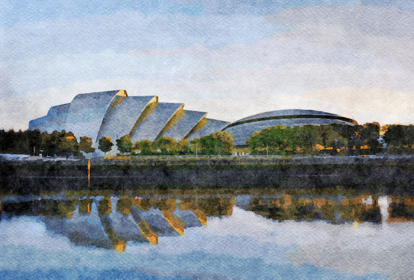 View of the SEC from across the Clyde