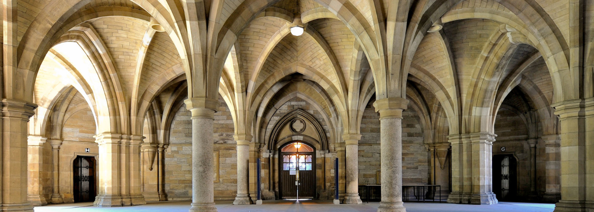 In the cloisters