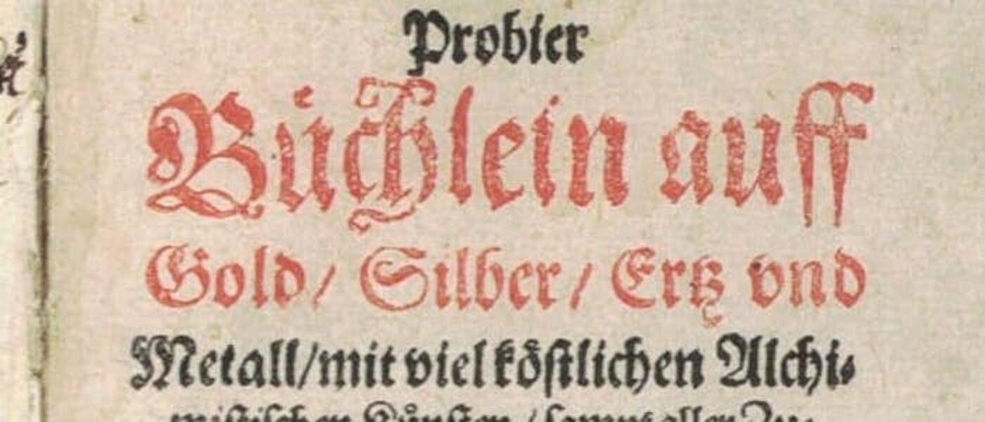 Title page of Probier Buechlein