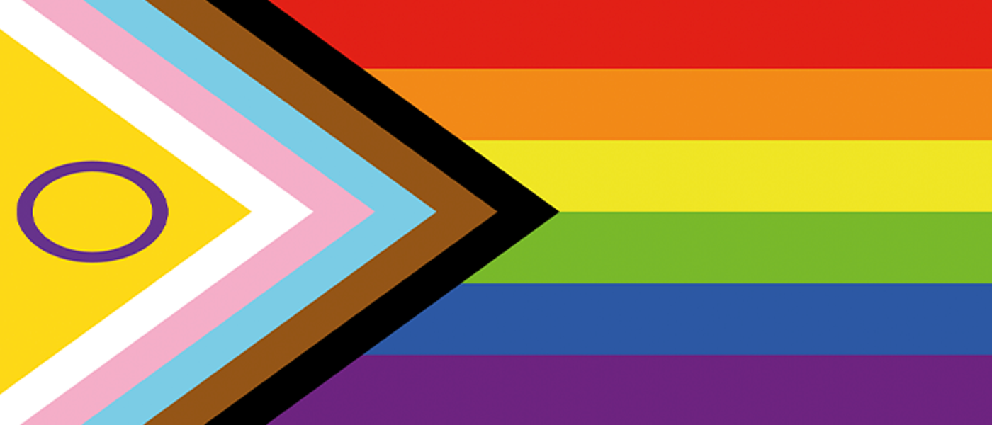 A progressive pride flag