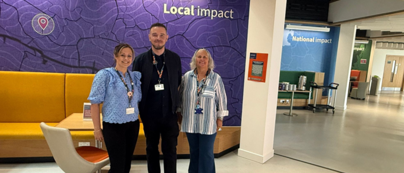 Susan Grant, Callum Sinclair and Lorraine Waddell in Byres Community Hub