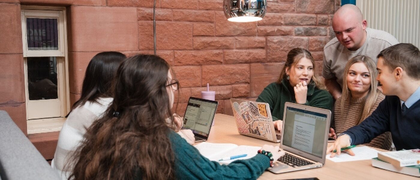 Students at Dumfries Campus