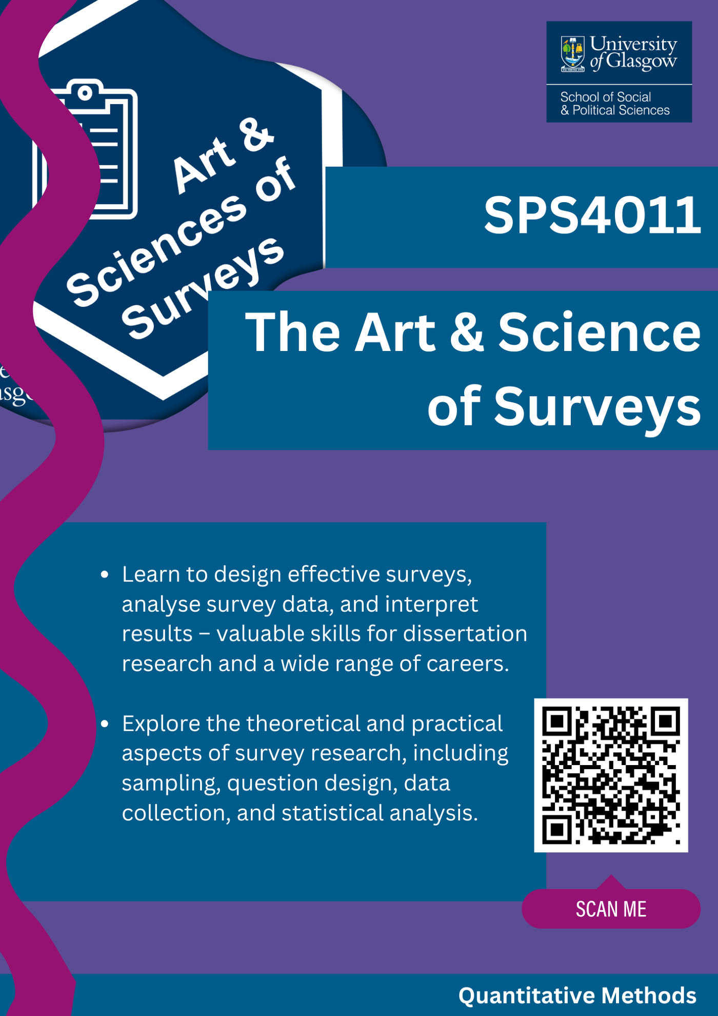 Course description for The Art & Science of Surveys