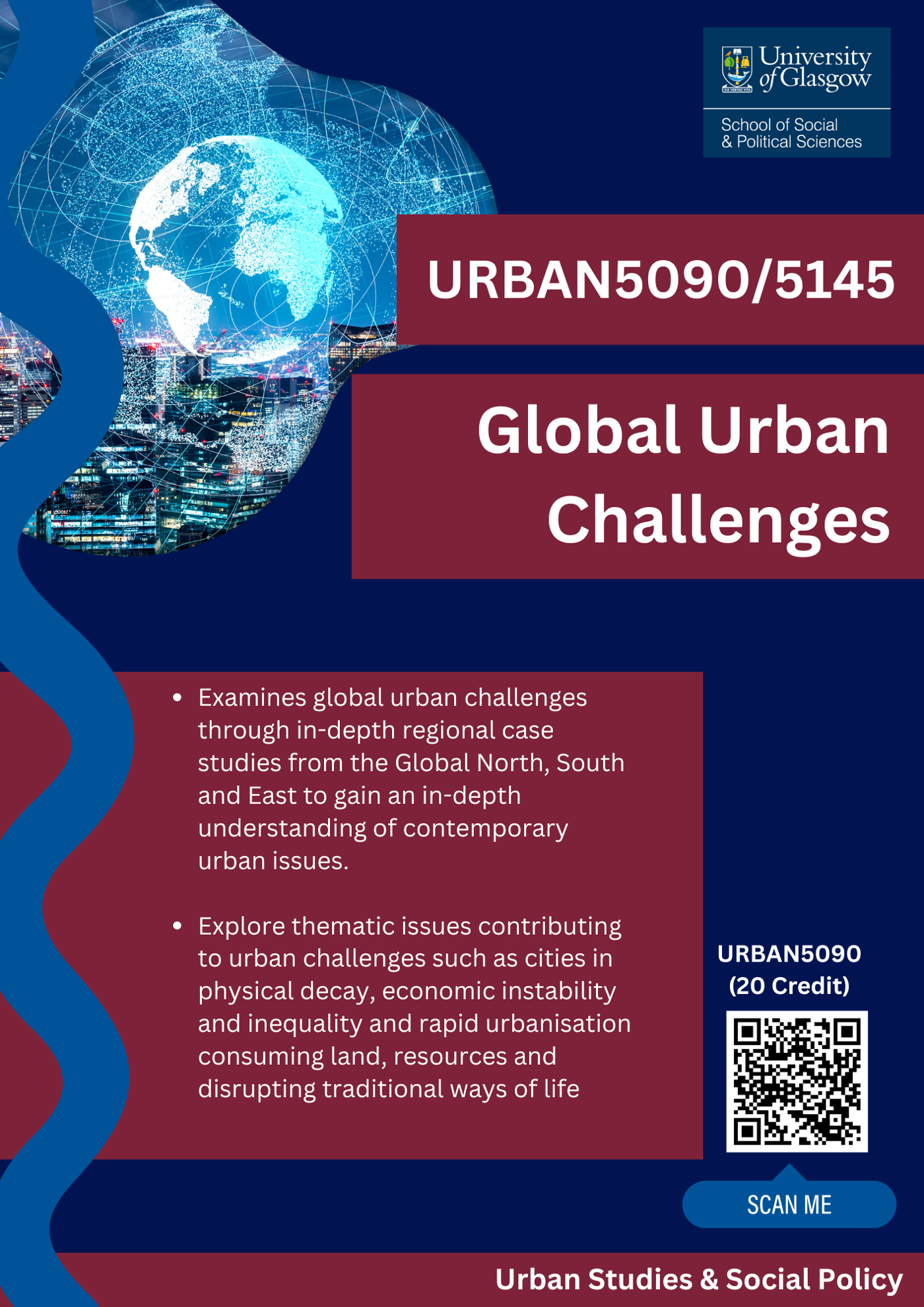 Course description for Global Urban Challenges
