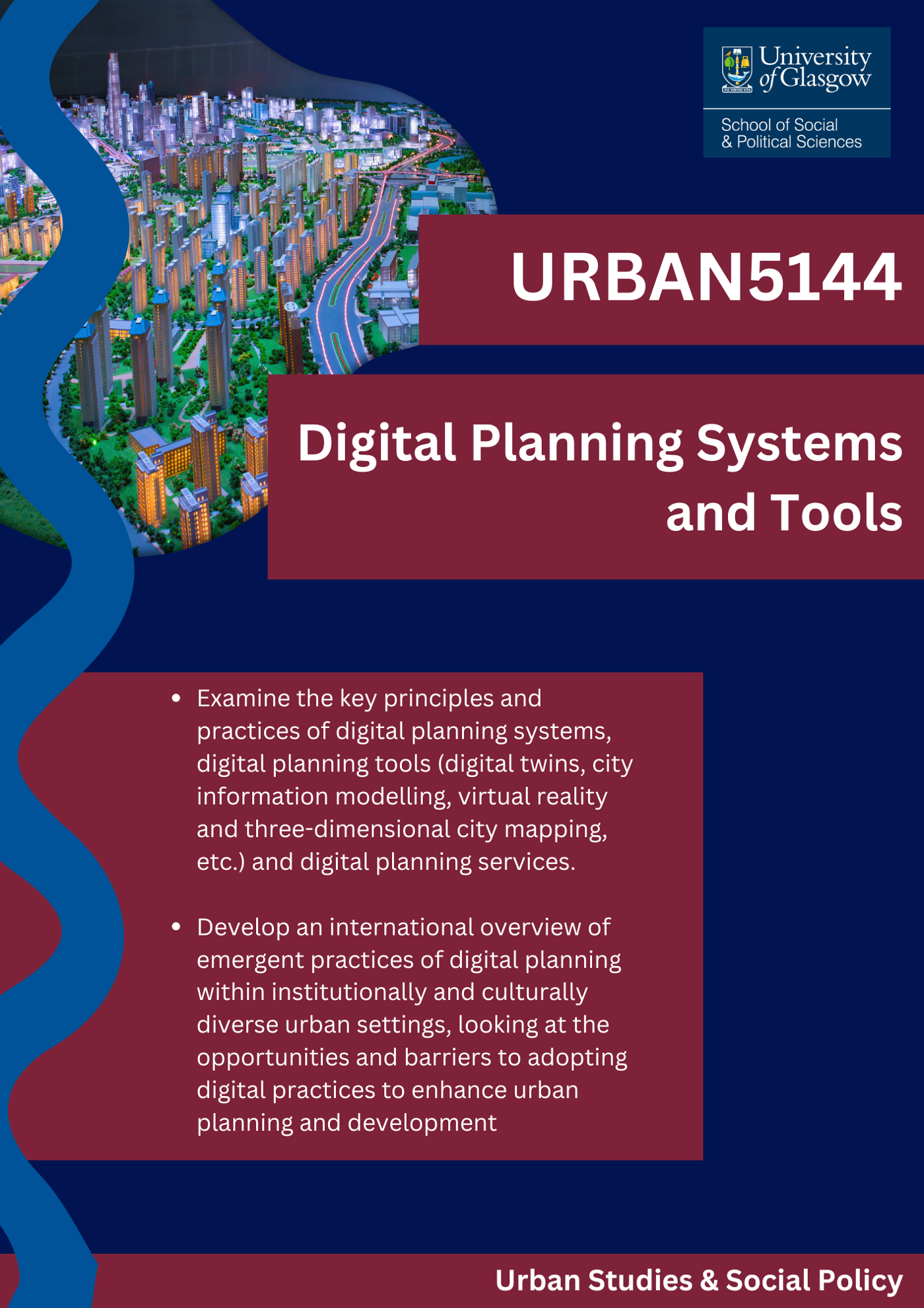 Course description for Digital Planning Systems & Tools