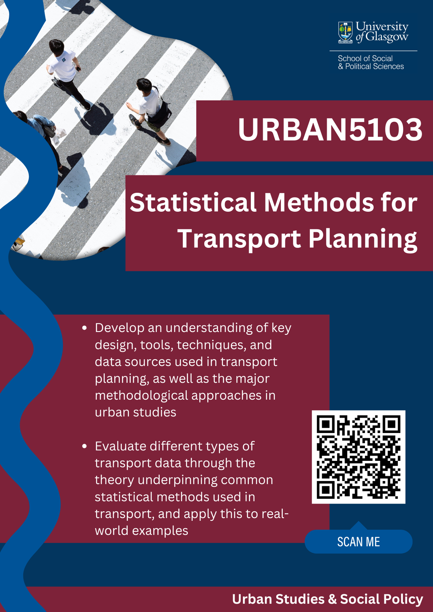 Course description for Statistical Methods for Transport Planning