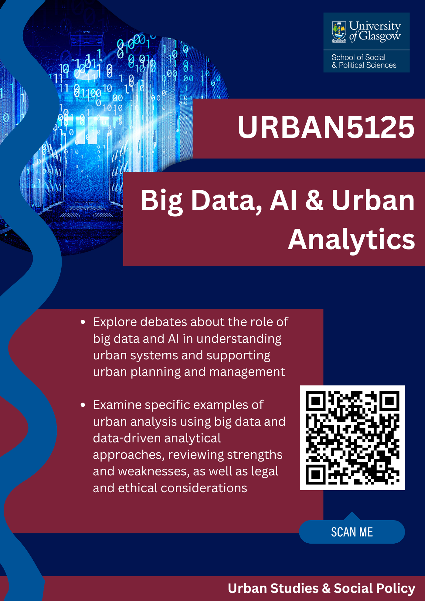 Course description for Big Data, AI & Urban Analytics