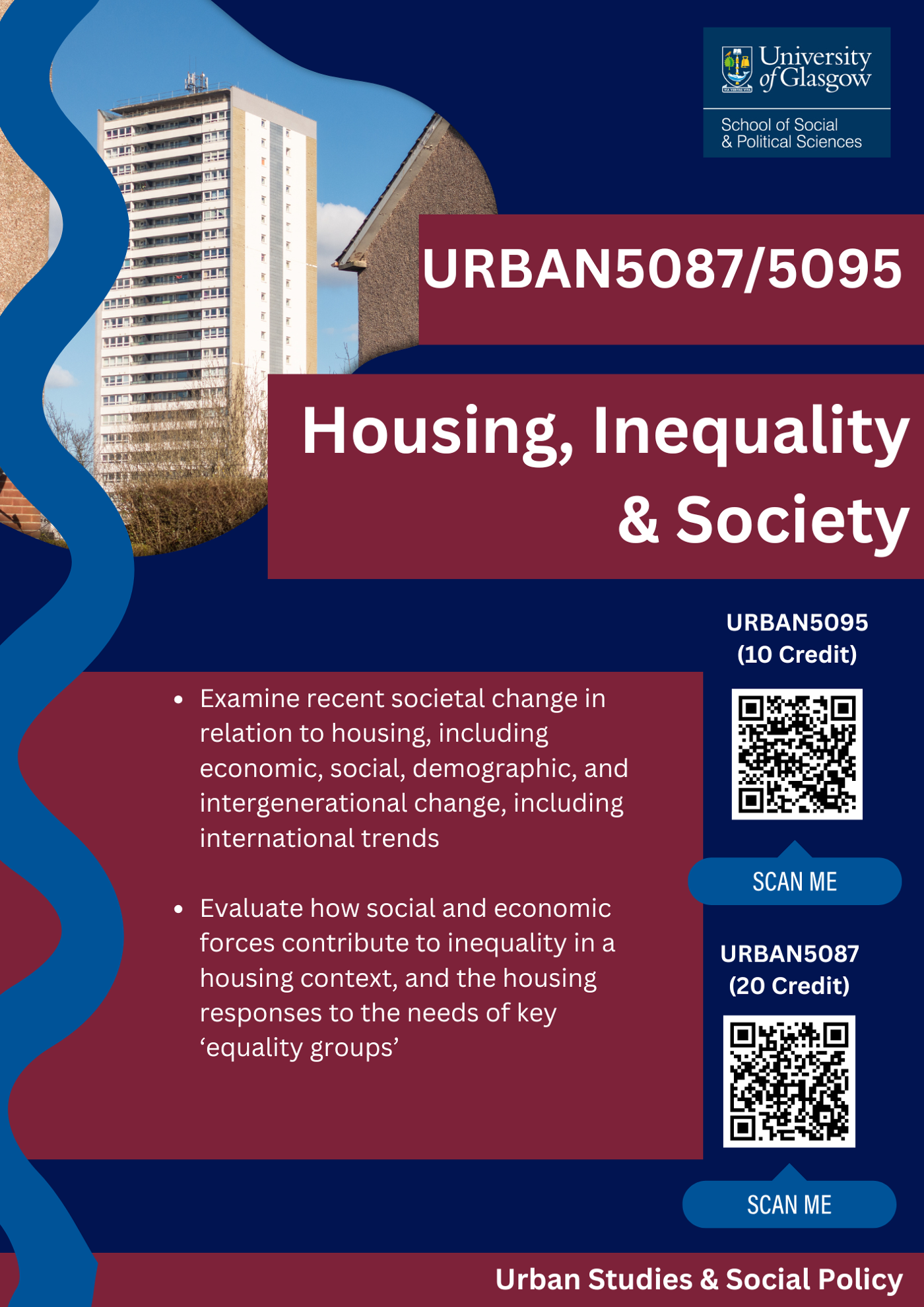 Course description for Housing Inequality & Society