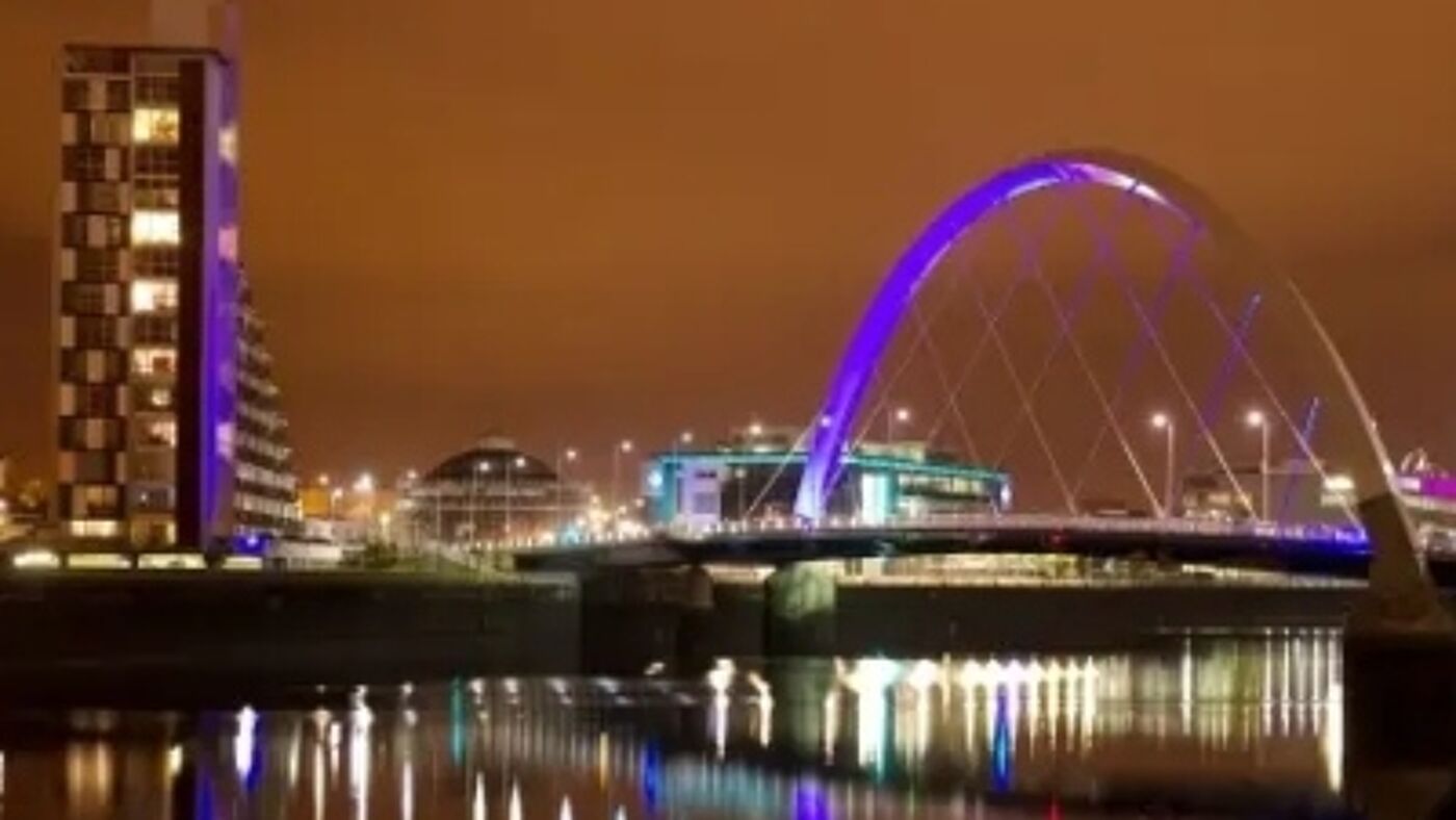 Clyde river at night