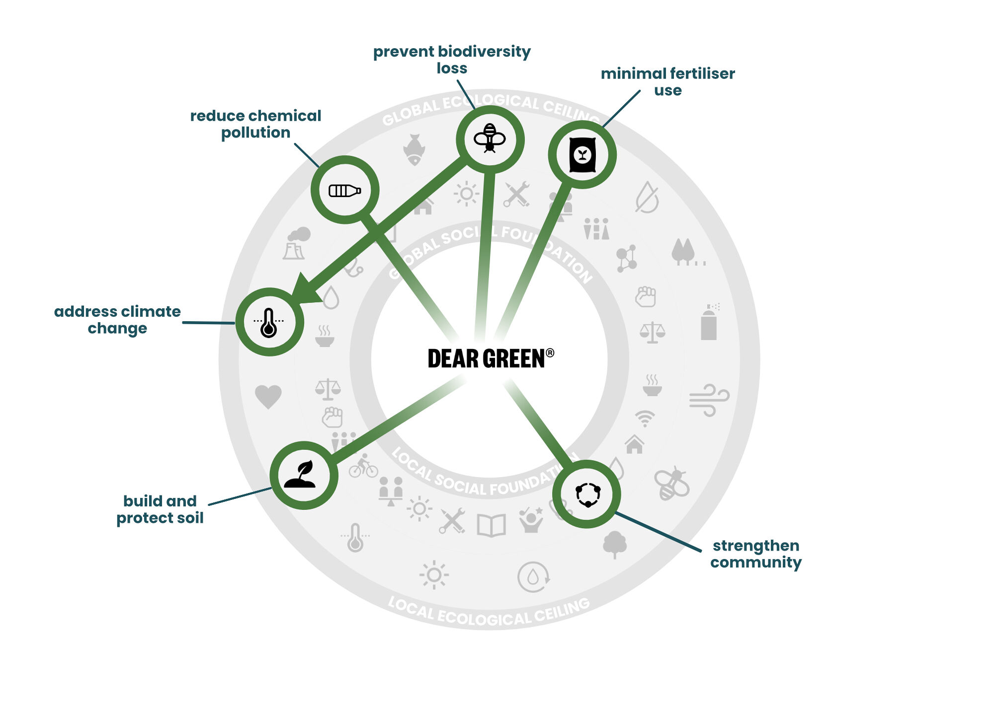 Dear Green Doughnut Diagram