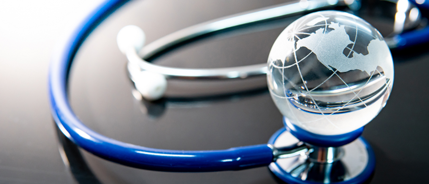 Stethoscope with a transparent globe