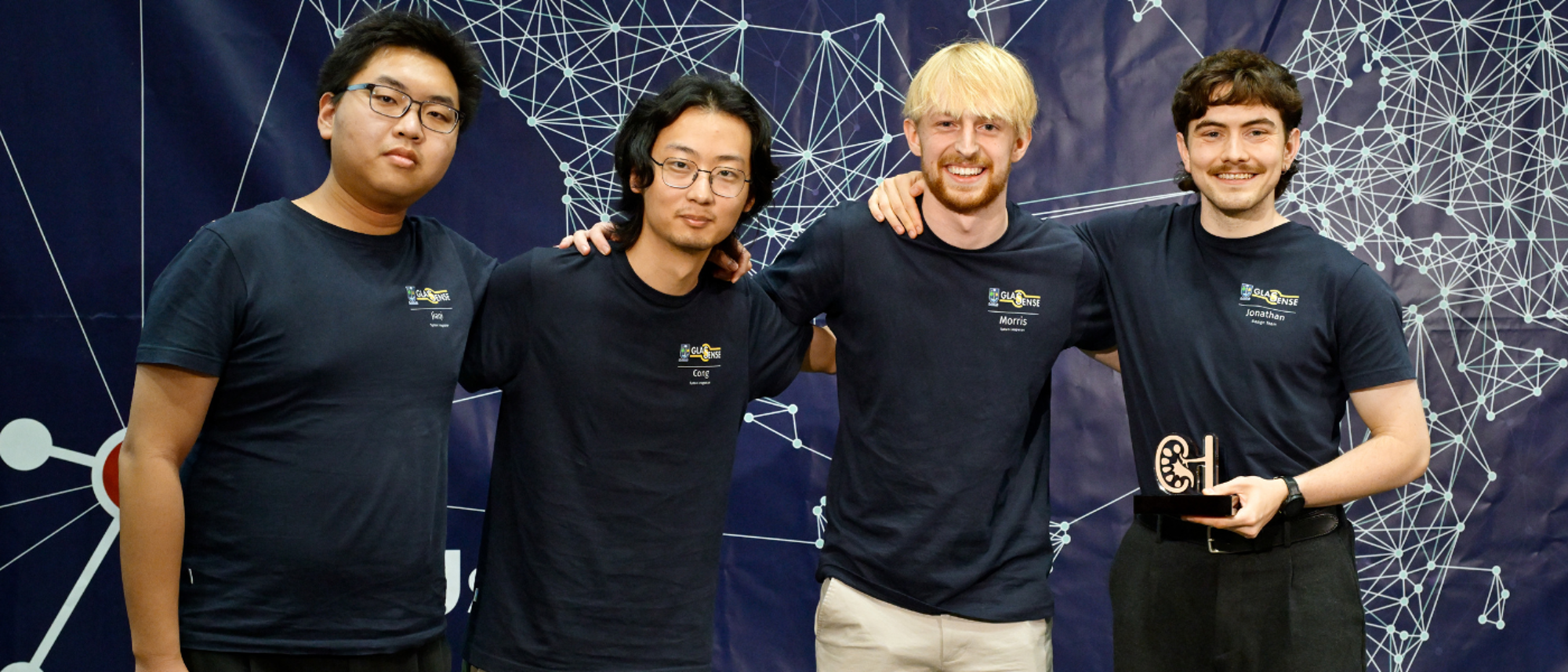 4 student 3rd place winners of GLASense at SensUS 2025