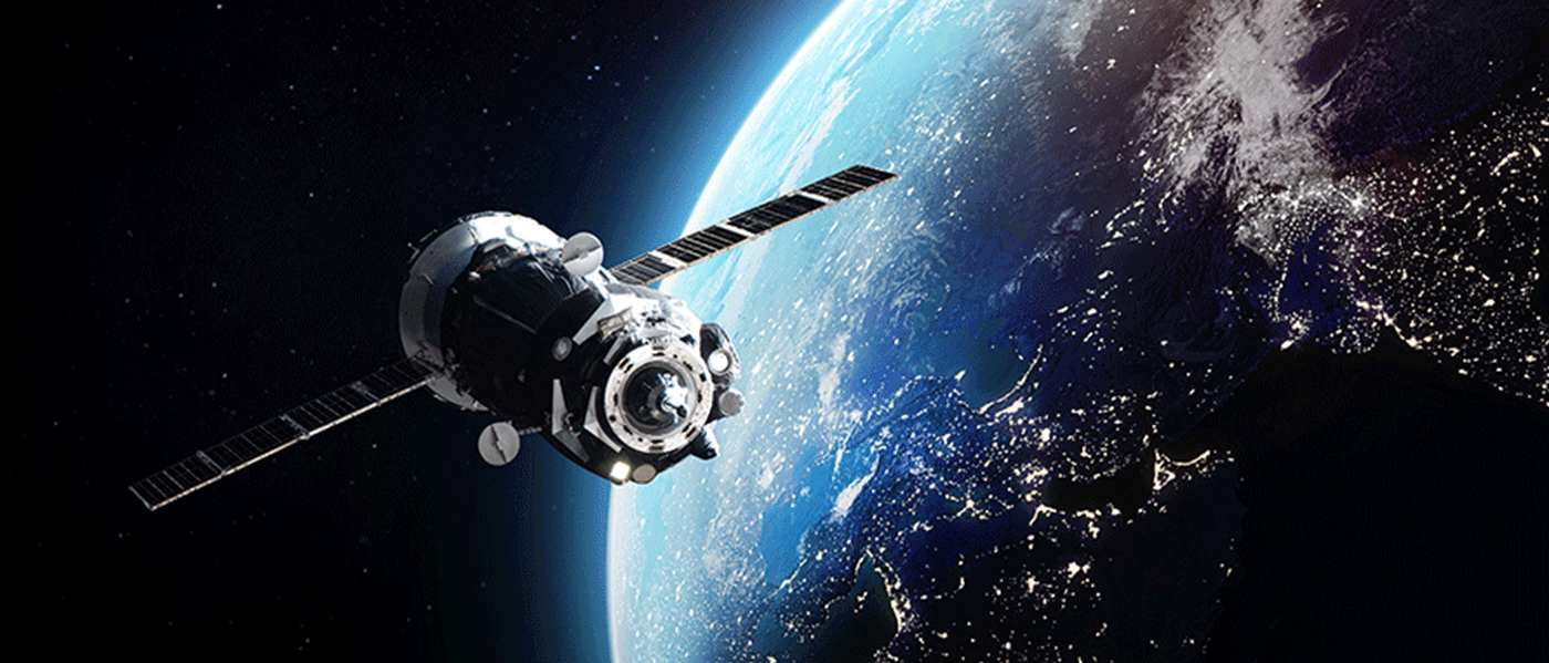 Satellite in space