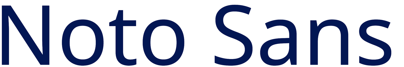 Noto sans typeface