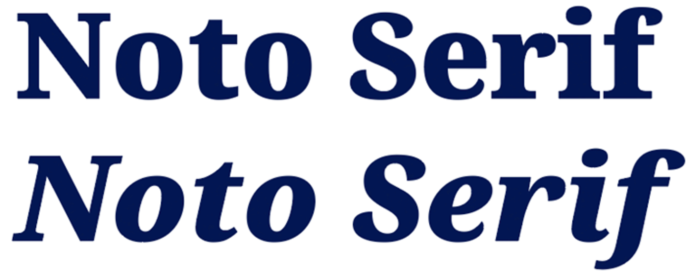 type noto serif black