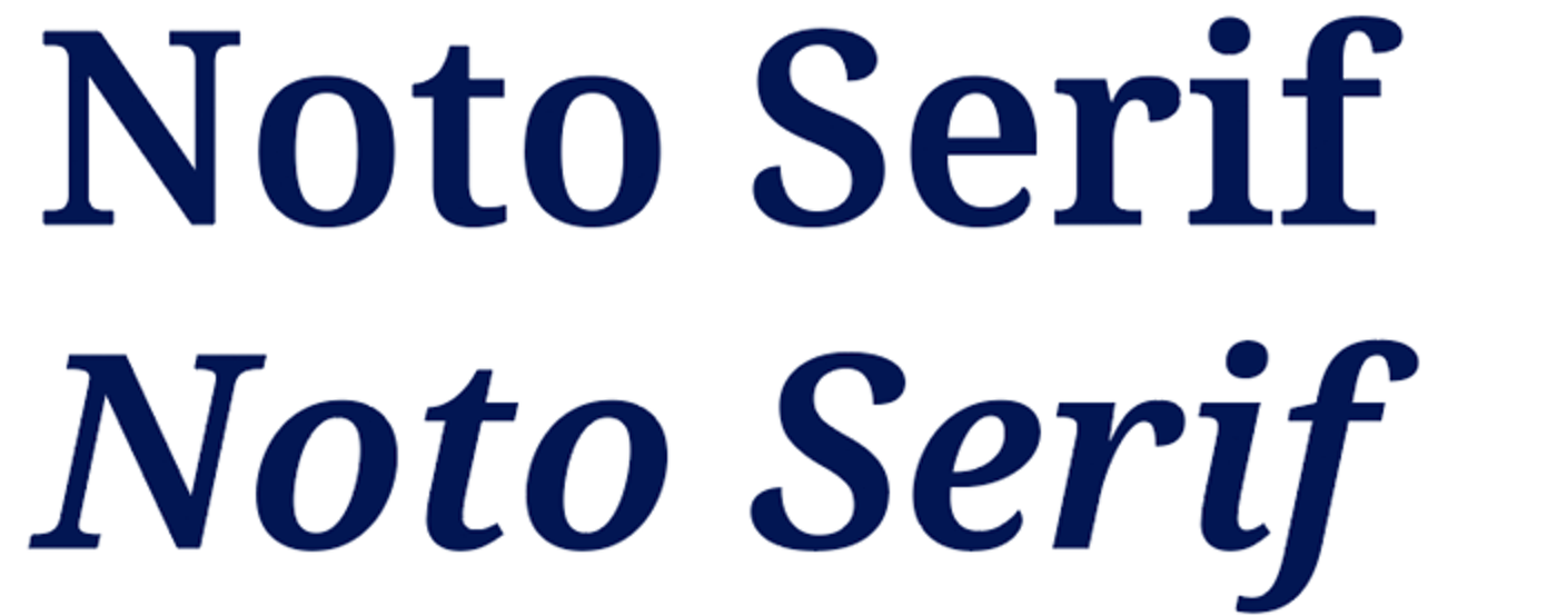 type noto serif semibold