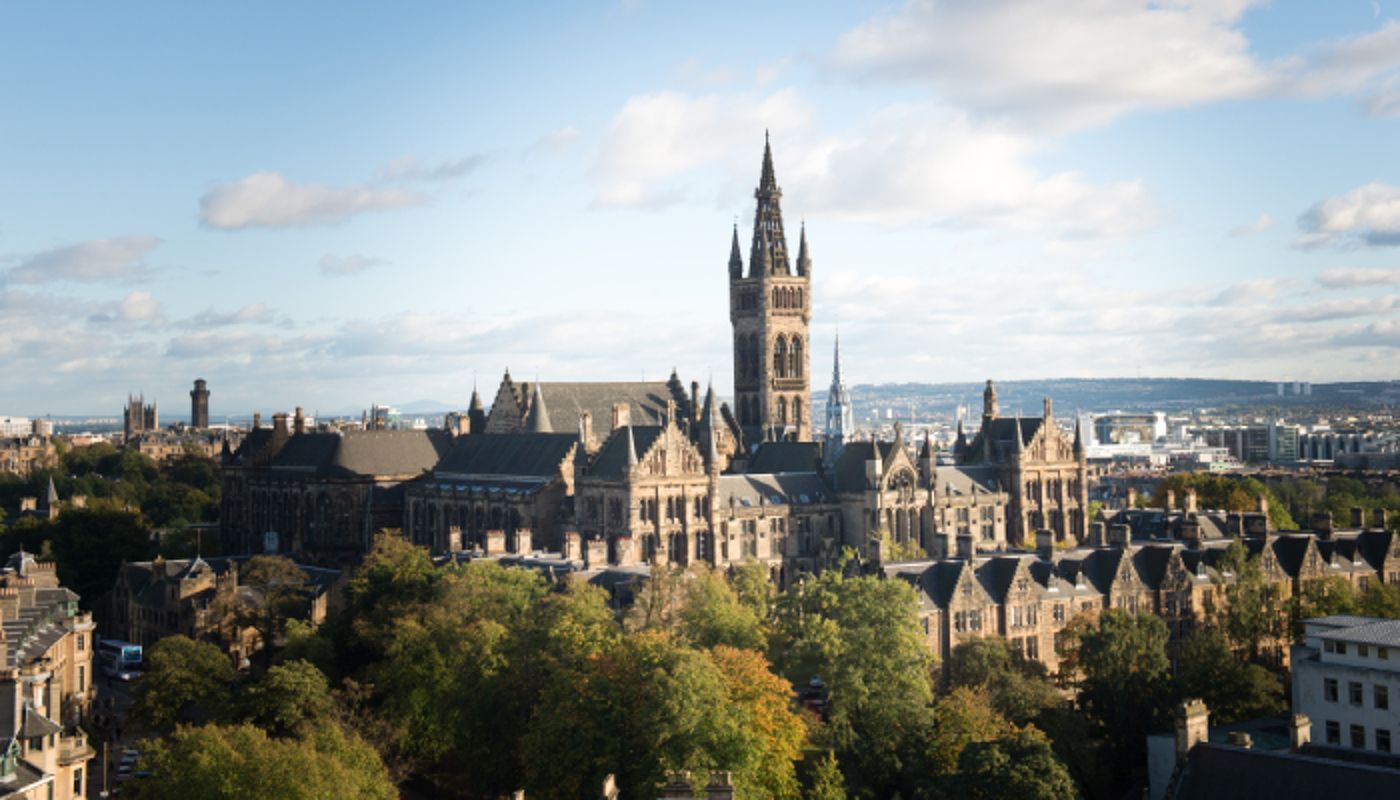 The Gilbert Scott Building of the University from the west