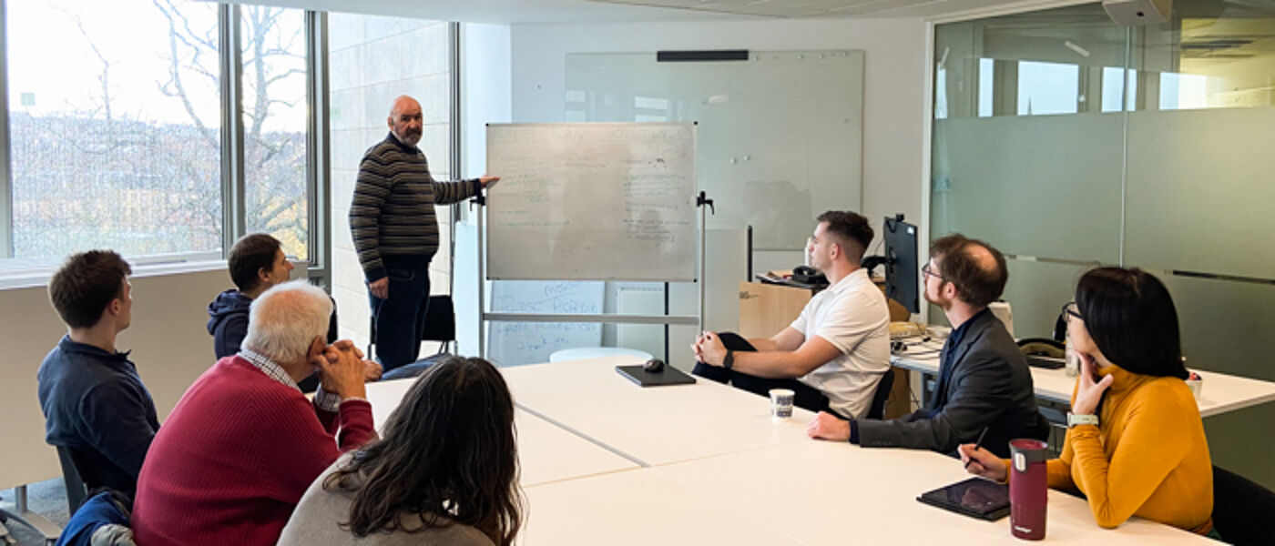 David Hughes facilitating a group of experts