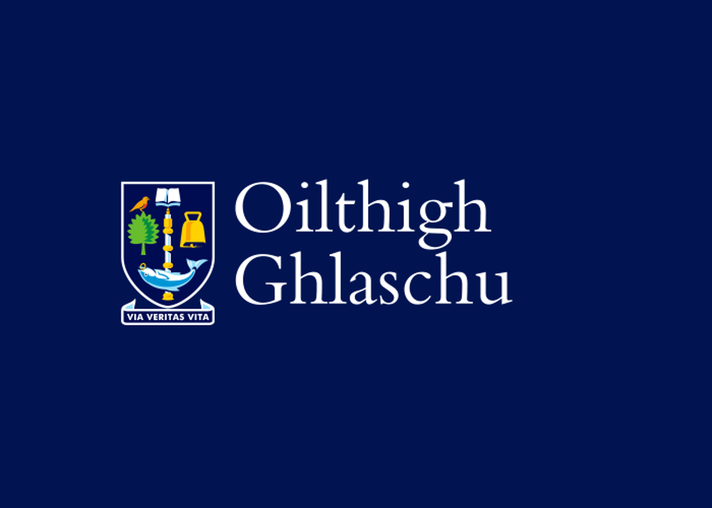 Gaelic logo white text
