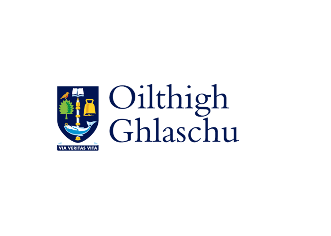 Gaelic logo blue text