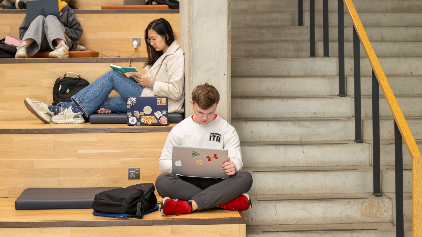 Student working