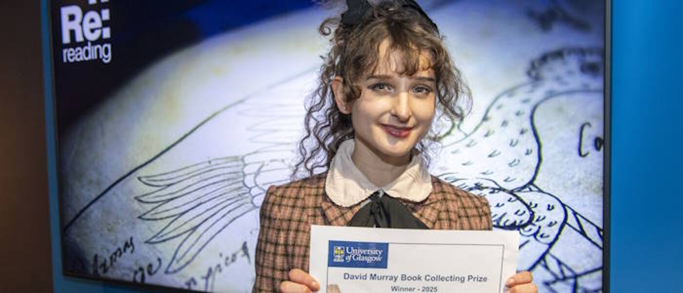 David Murray Prize Winner 2025 photographed with certificate