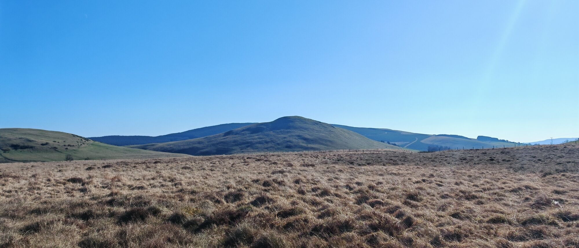 View over a  peatland called Glenguey Moss, Glen Devon