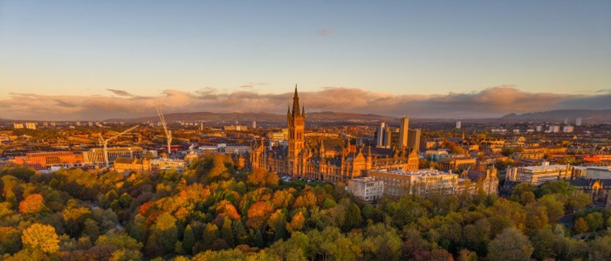 Gilbert Scott Building Drone view