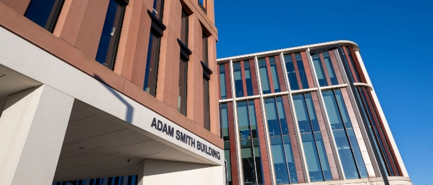 External view of the Adam Smith Building at the University of Glasgow