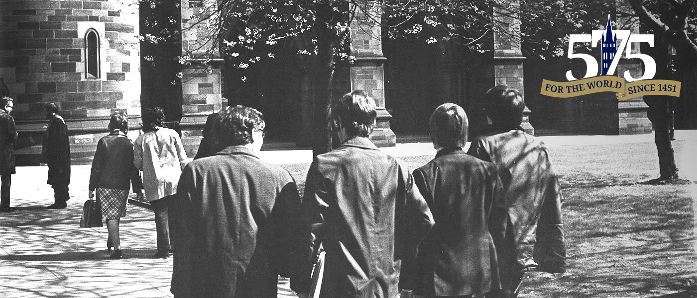 Students in the Quadrangles in 1972