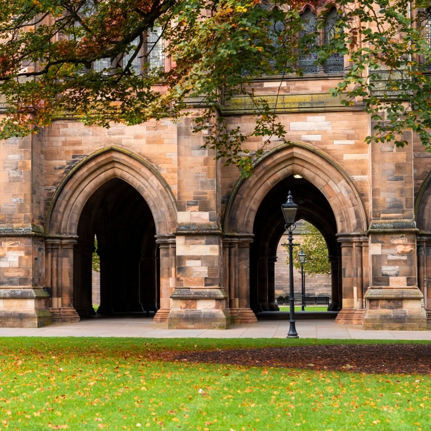 A picture of the cloisters in the Gilbert Scott building from the East Quadrant
