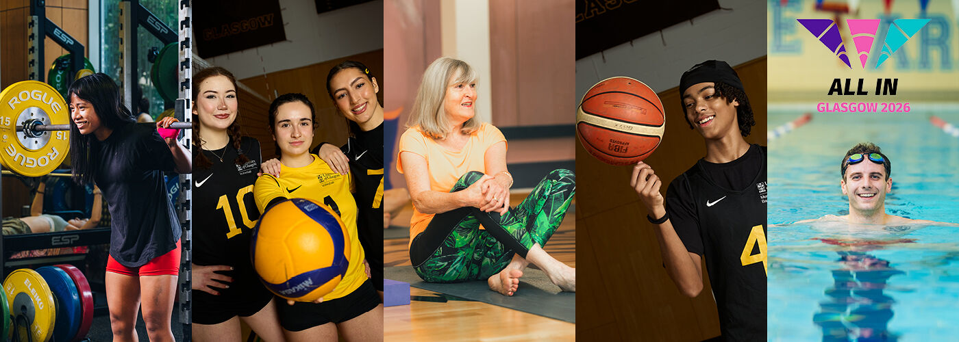 Students, staff and community members enjoying UofG Sport activities